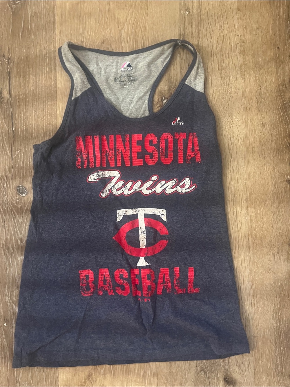 Majestic Navy Blue Minnesota Twins Baseball Tank Top
